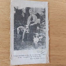 POSTCARD SILK EDITH CAVELL BRITISH FIRST WORLD WORLD NURSE EXECUTED 1915