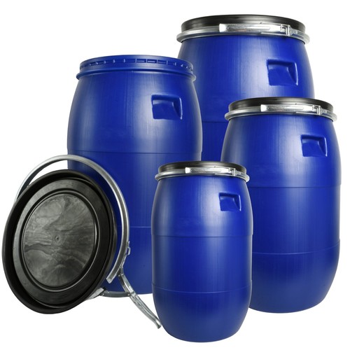 Plastic storage barrel - storage, drum