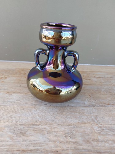 Iridescent glass vintage art - iridescent,