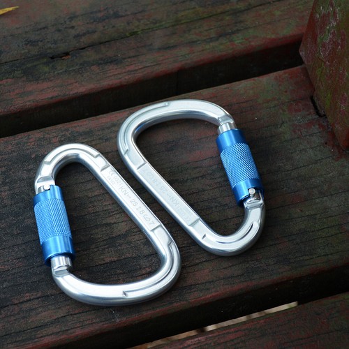 2pcs auto locking carabiners - 2pcs,