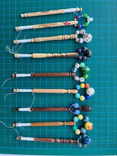 Wood lace making bobbins - wood,