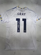 SIGNED EDDIE GRAY LEEDS UNITED FC SHIRT *COA* PREMIER LEAGUE 