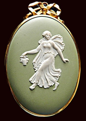 Large wedgwood green jasper - wedgwood,
