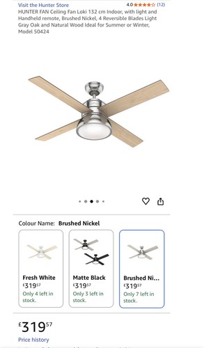 Hunter ceiling fan light with - ceiling,
