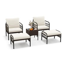 5 pcs. Rattan chair set with