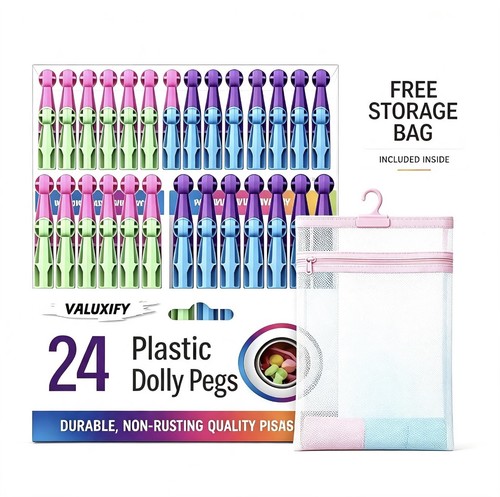 Pack plastic dolly pegs - dolly,