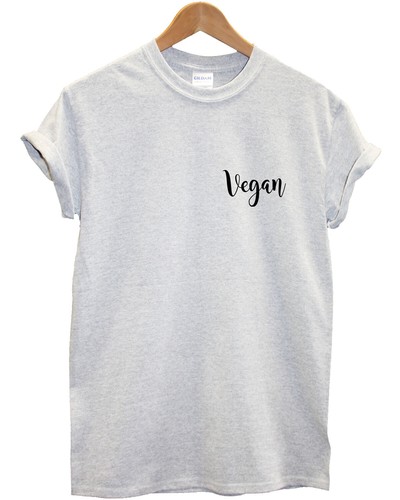 Vegan shirt pocket logo - t-shirt,