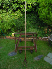 Vintage Long Handled 3 Prong/Tine Claw Rake Cultivator Weeding Garden Tool