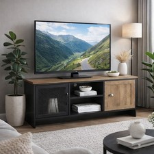 TV Stand Cabinet Black Wooden