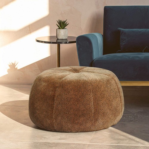 Manhattan leopard print pouffe - leopard,