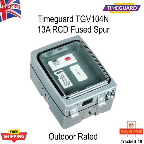 Timeguard 13a rcd fused spur - 13a,
