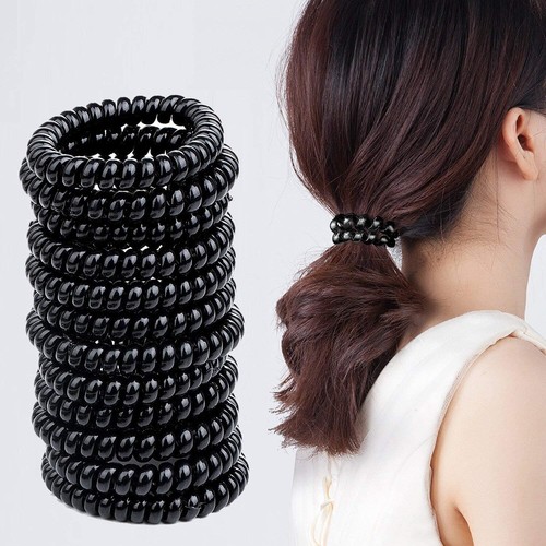 9pk spiral hair bobbles - spiral,