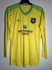 2017-18 Anderlecht Goalkeeper Shirt Yellow Jersey Adidas - Size Medium
