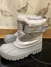 George Size 10 Boys Girls Warm Lined Snow Boots