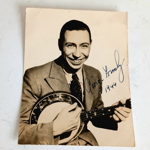 George formby autograph - george,