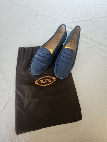 Tods blue nubuck - tods, penny