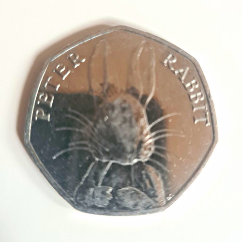 2016 50p coin peter rabbit - 2016, uk