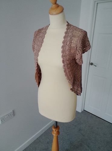 Small size hand crochet bolero - small,