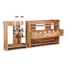 Wall mounted wooden bar - wall, 3