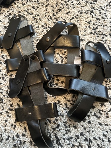 Police black leather - ex,