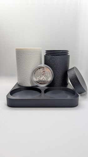 1oz silver coin capsule tube - 1oz,