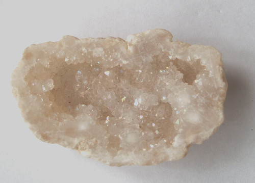Clear angel aura quartz - quartz, geode