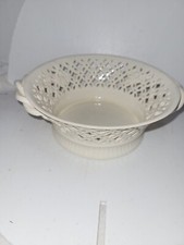 Leeds Ware Cream Ware Basket