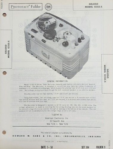 Sams photofact service manual - sams,