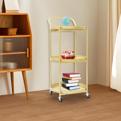 Metal frame serving cart - metal,