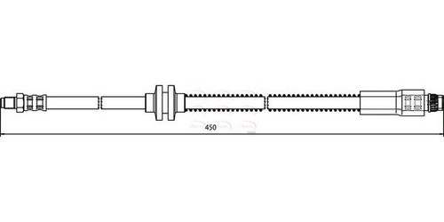 Apec front brake hose - for, fiat