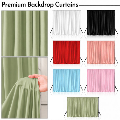 Backdrop curtain wedding - backdrop,