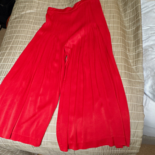 Zara women red - red, pleated