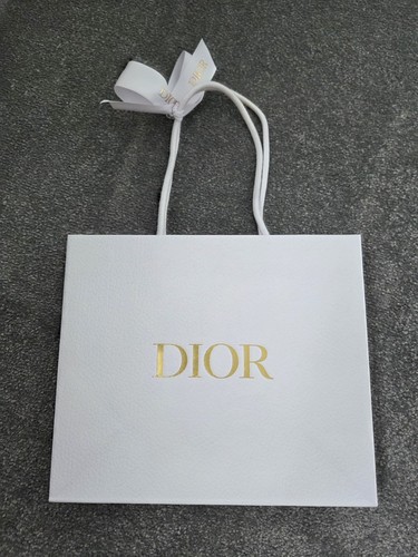 Dior gold logo medium white - gold,