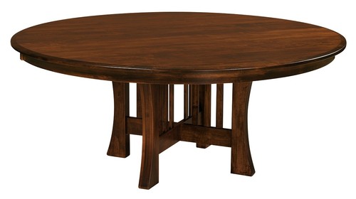 Amish mission round - round, dining