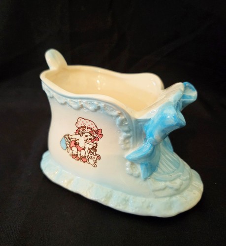 Vintage blue ceramic baby - vintage,