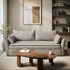 Beige Striped Chenille 3