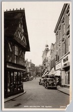 WELLINGTON Shropshire The Square RP Postcard