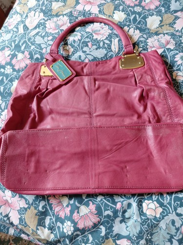 Joules leather bag fushia - leather,