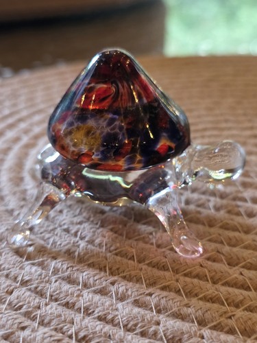 Hand blown glass sea turtle - sea,