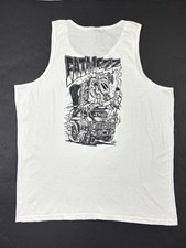 Fat Mezz Tank Top Mens 2XL White Rock Band Lizard Van