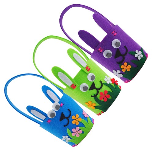 3pcs easter candy baskets - 3pcs,