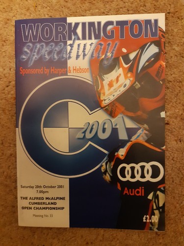 Workington speedway programme - workington,