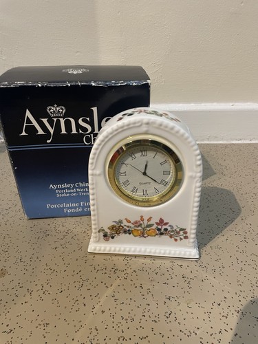Vintage aynsley mantle clock - vintage,