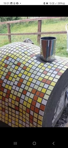 Wood fired pizza oven - fired,
