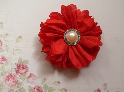 Jessica ruffled organza red - jessica,