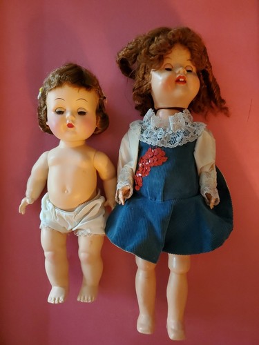 Vintage plastic dolls - plastic,