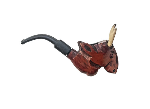 Vintage novelty briar pipe - briar,