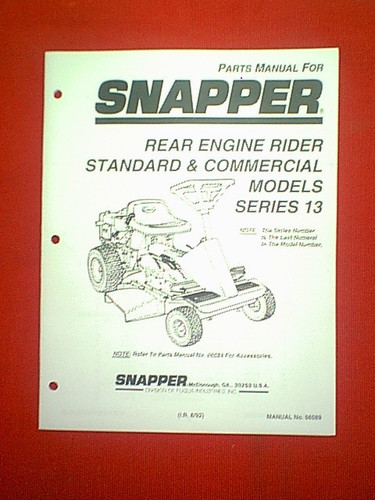 Snapper rear engine - snapper, riding