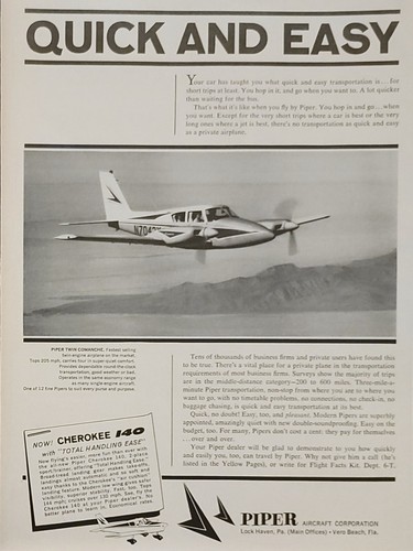 1964 piper twin - piper,