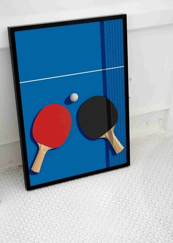 Table tennis poster - table,